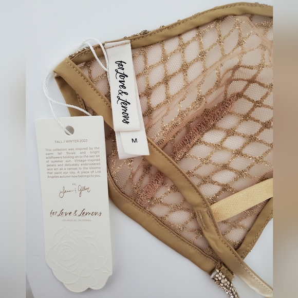 For Love and Lemons Glitter Bralette BNWT (M) - Picture 7 of 10